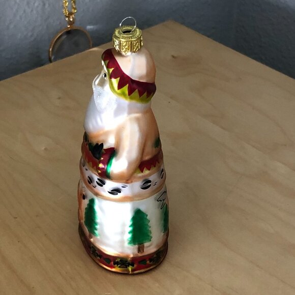Christopher Radko Woodland Winds FROSTY LEAF JR Santa Glass Ornament 99-715-0 - Picture 5 of 5